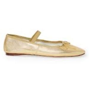 Gold ballet flat ***worn once***